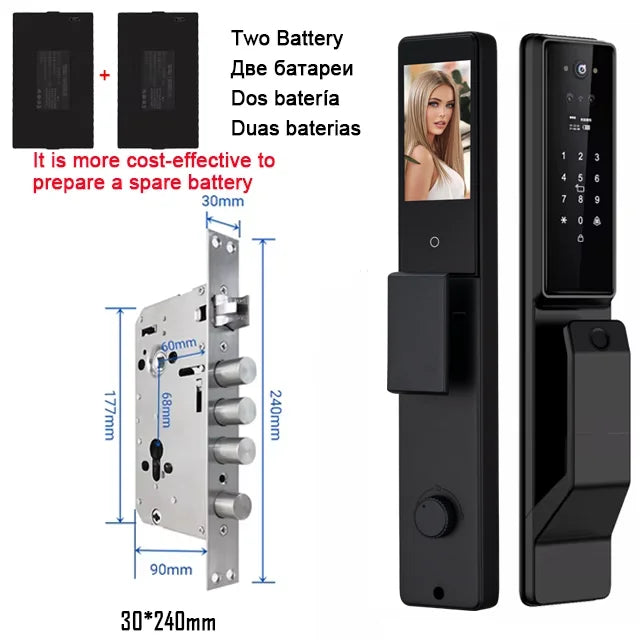 YKESDLC Alexa Voice Door Lock With Camera