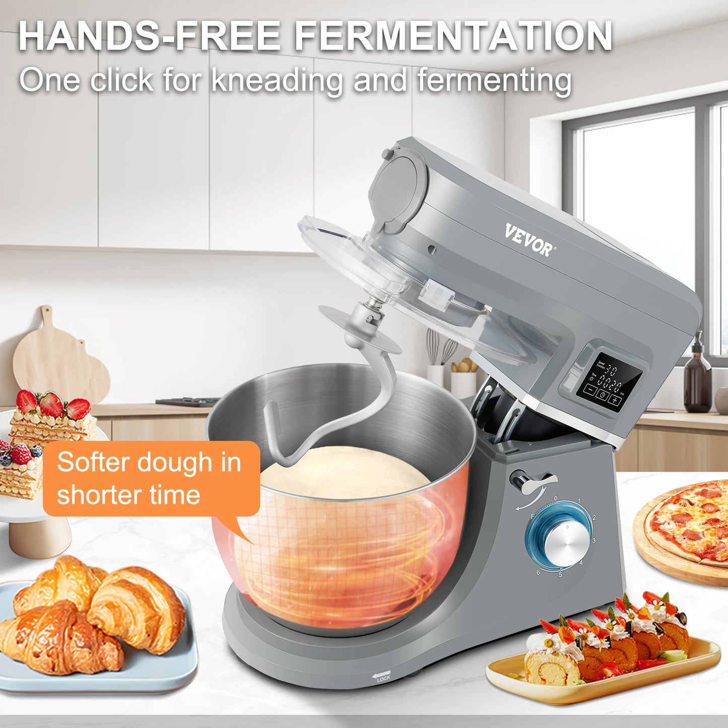 VEVOR 5 In 1 Stand Mixer Electric Multifunction