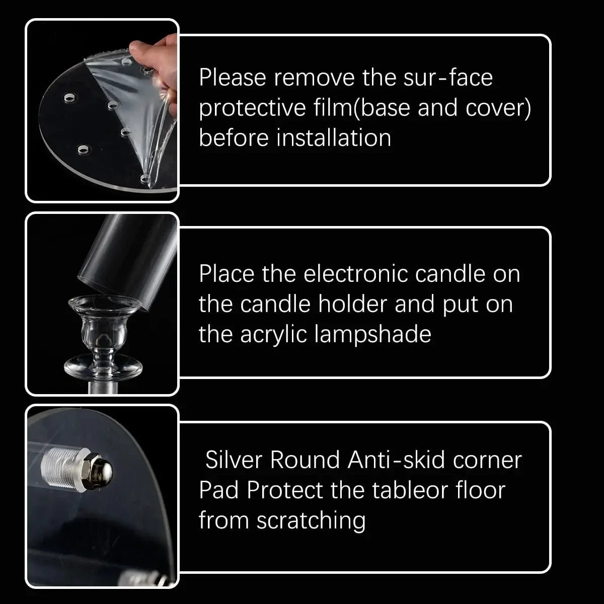 Acrylic Candelabra Centerpiece For Wedding Tables