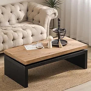 DAFIFY Natural Wood Coffee Table