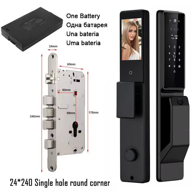 YKESDLC Alexa Voice Door Lock With Camera