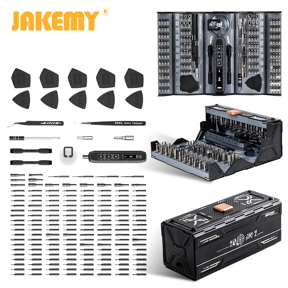 JAKEMY 180 in 1 Screwdriver Set Magnetic Bits