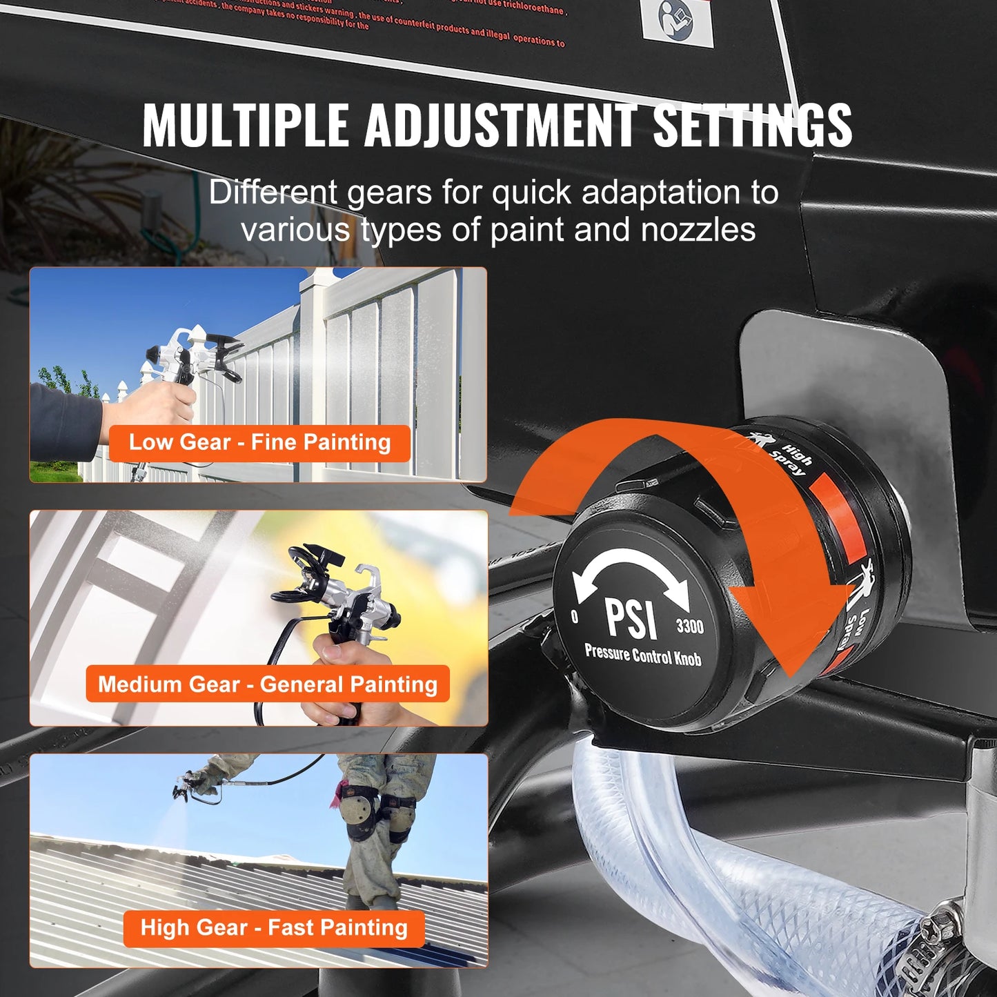 SucceBuy Airless Paint Sprayer 750W 3000 PSI