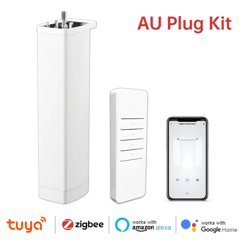 Manhot Tuya WiFi Zigbee Electric Curtain Shutter Motor With RF Remote