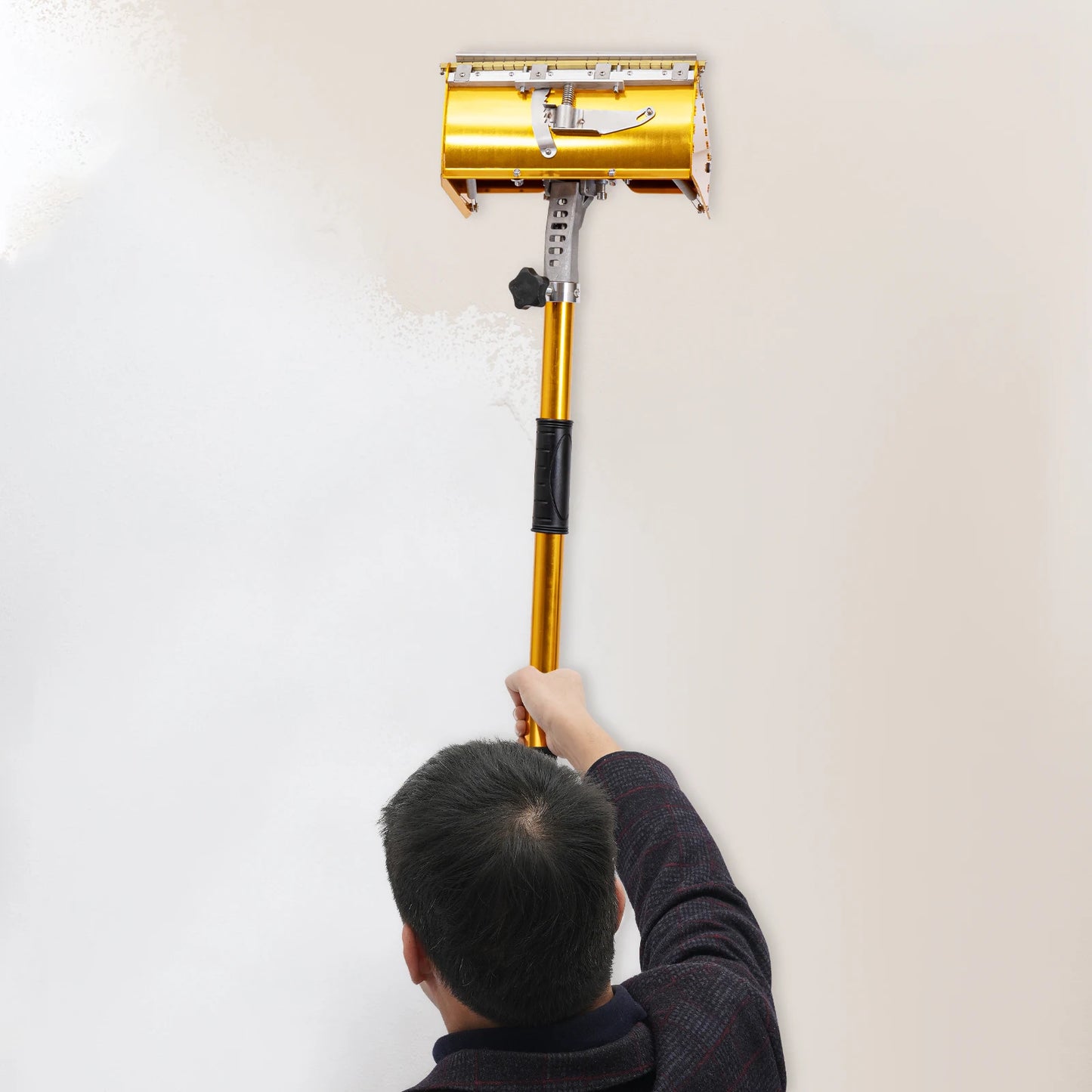 Adjustable Drywall Tool With Leakproof Mud Pan