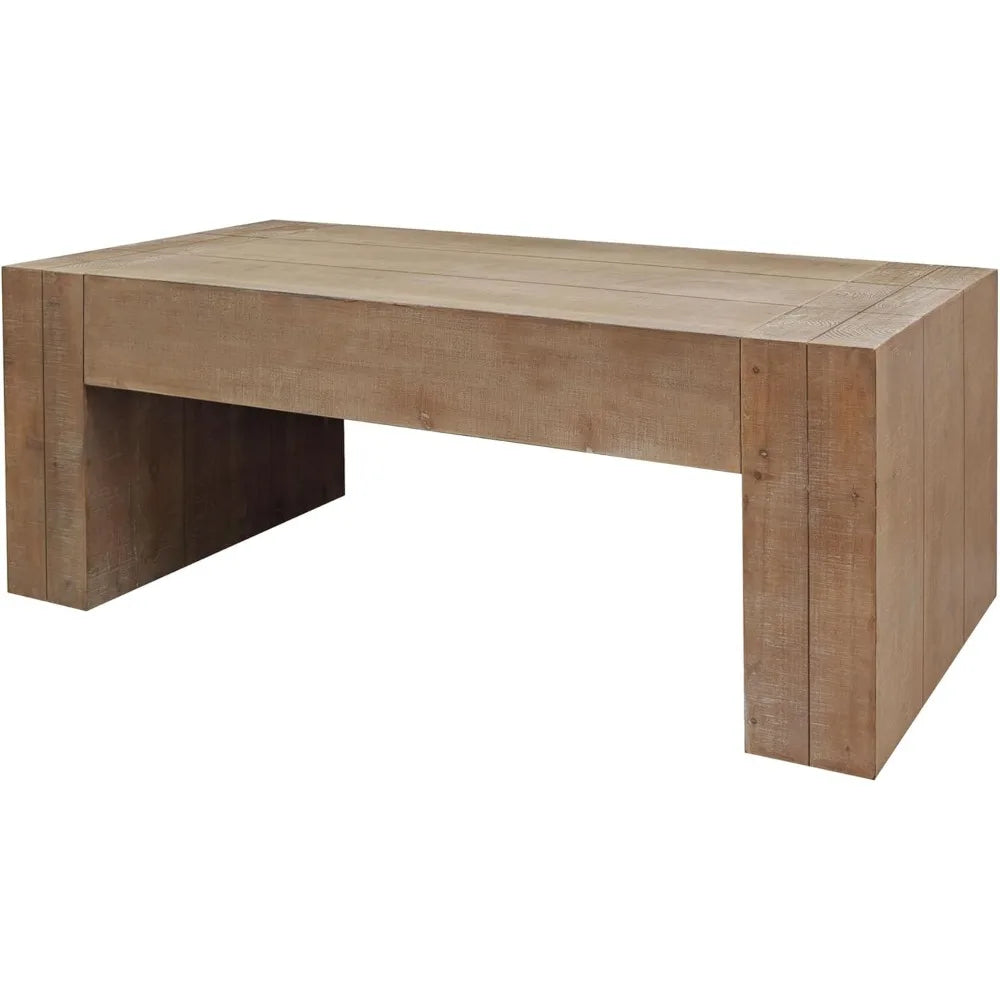 DAFIFY Natural Wood Coffee Table