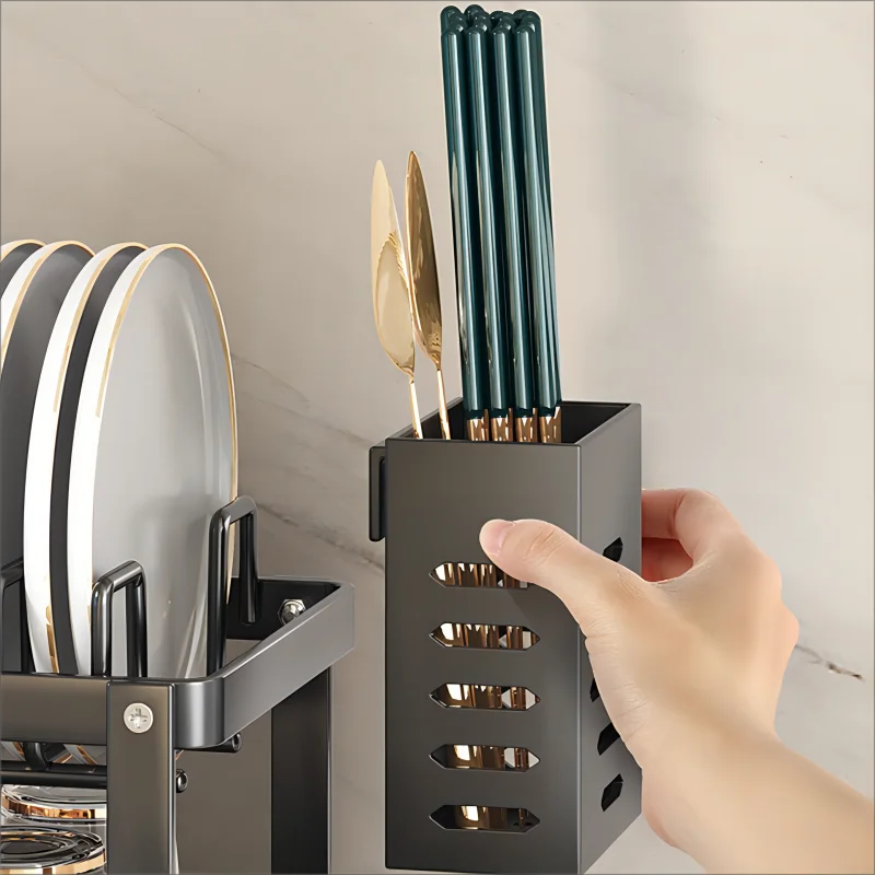 Stainless Steel Dish Drying Rack Over Sink With Drainboard Plate Drainer Storage Organizer