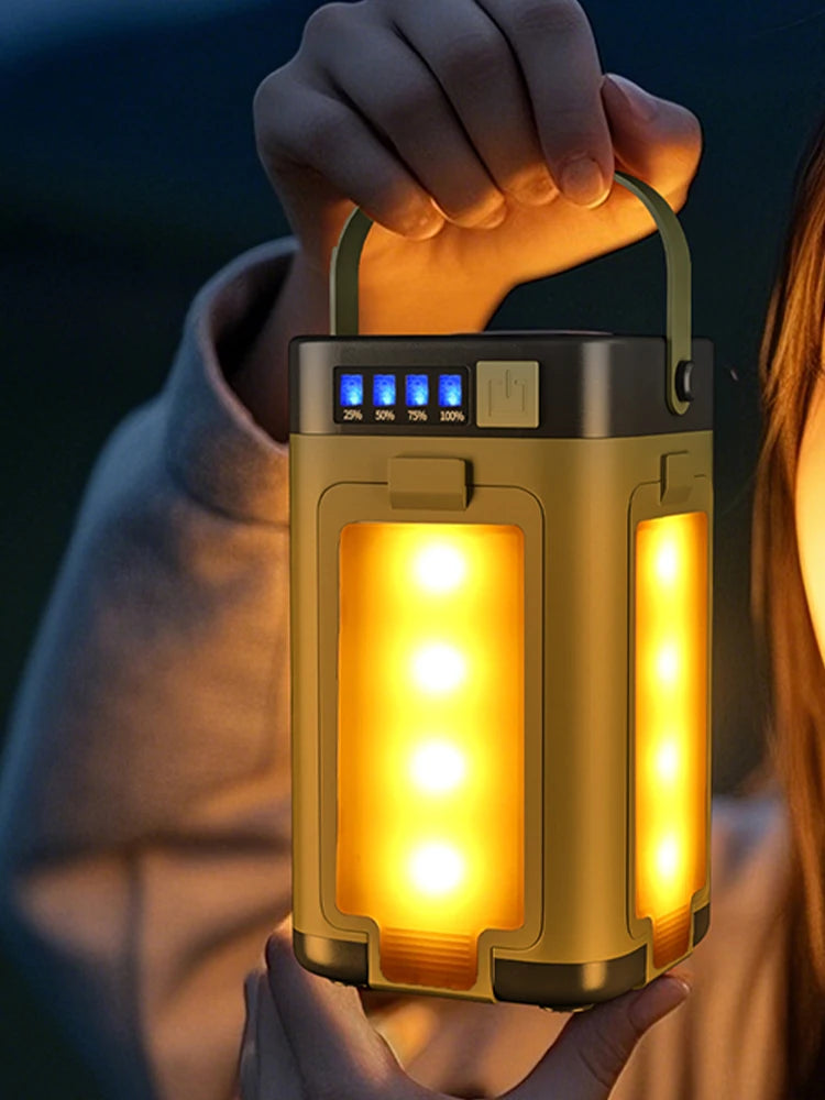 Shunmaii Solar Camping Light Power Bank Lantern Foldable