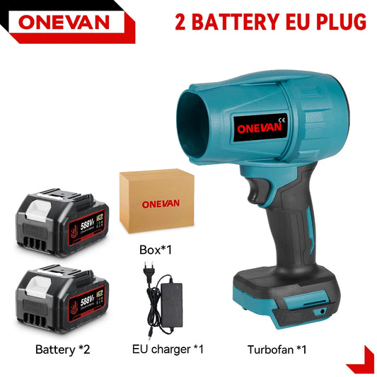 ONEVAN 2000W Brushless Turbo Cordless Air Blower for Makita Battery