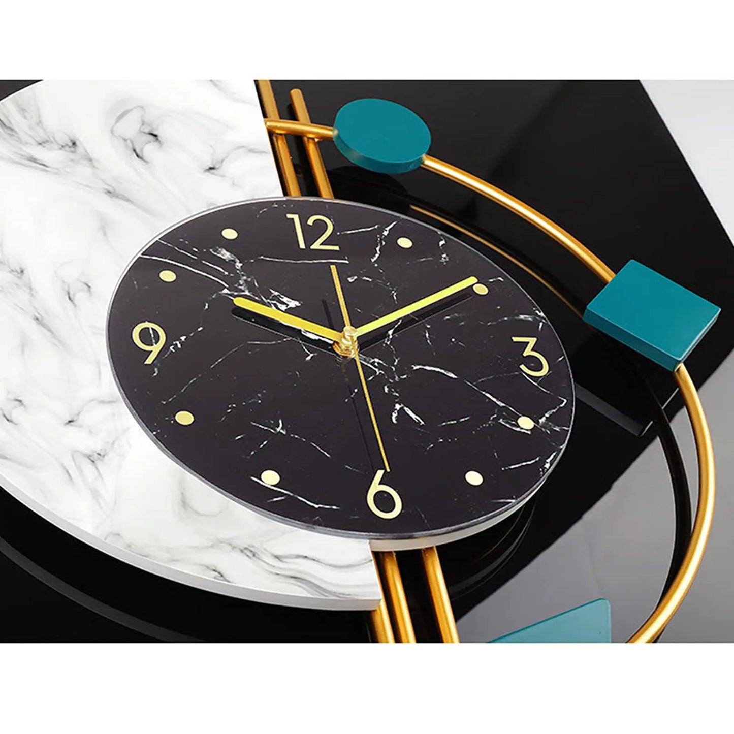 Marble Wall Clock Nordic Silent Battery Operated