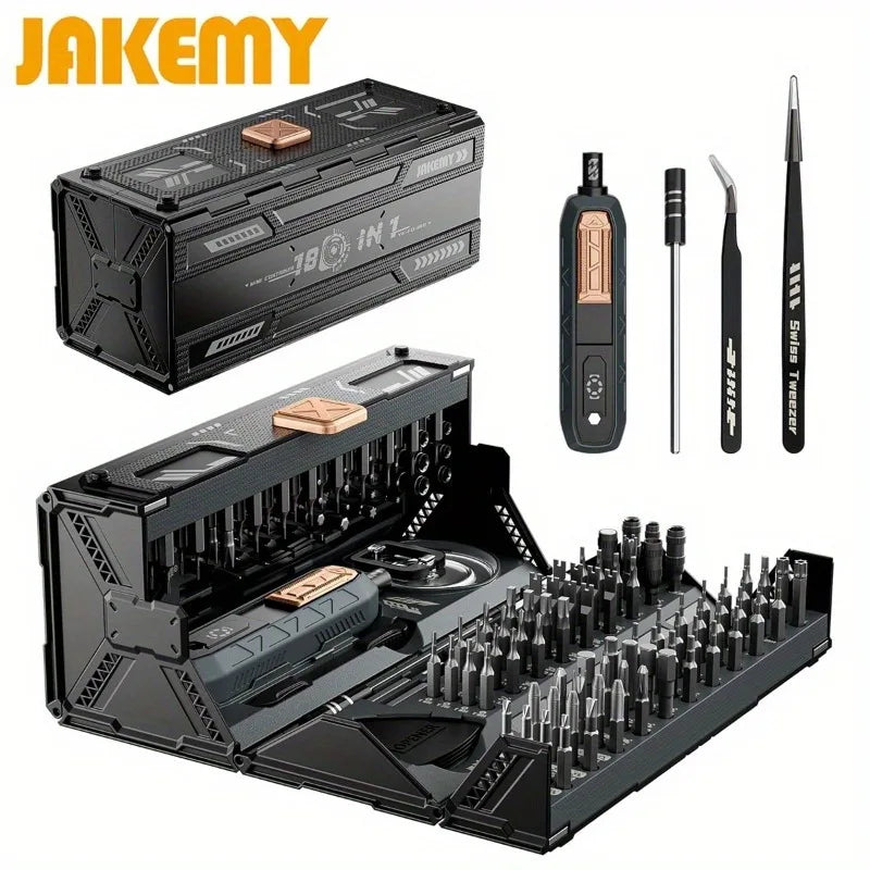 JAKEMY 180 in 1 Screwdriver Set Magnetic Bits
