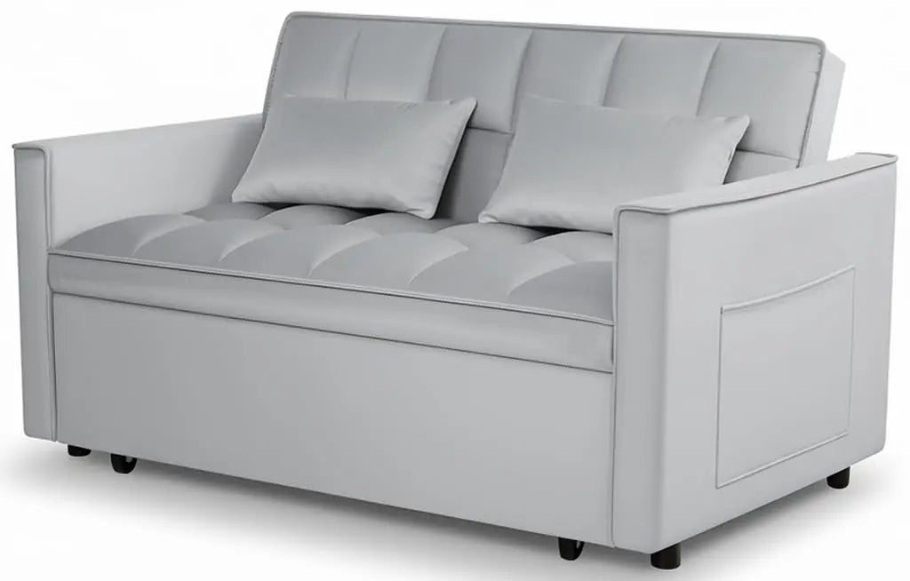 ZHUXIANG 3 In 1 Convertible Sleeper Sofa Bed Velvet Futon Couch Living Room