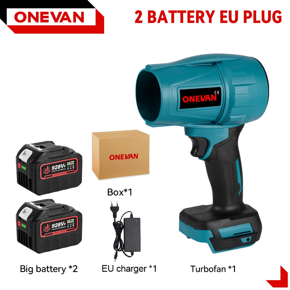 ONEVAN 2000W Brushless Turbo Cordless Air Blower for Makita Battery