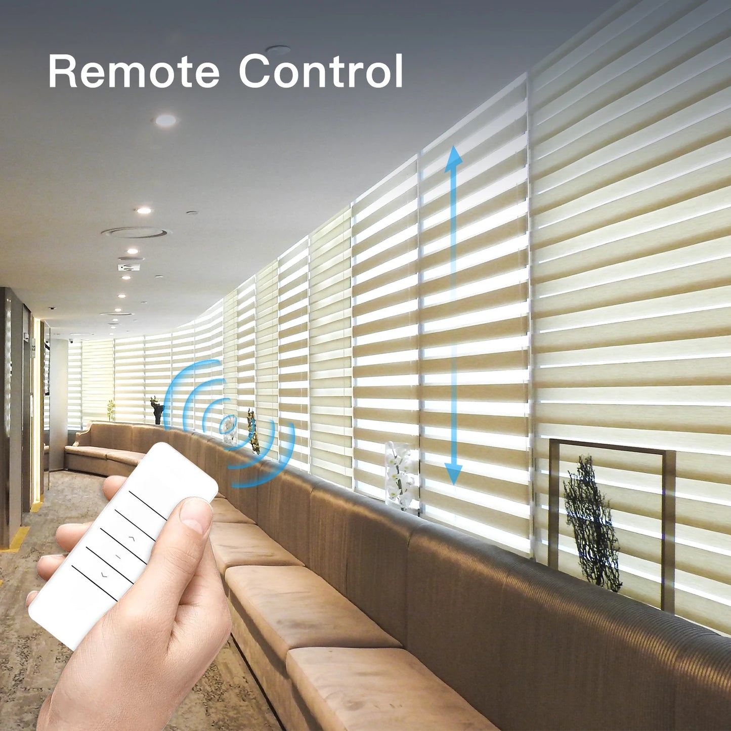 MOES Tuya WiFi Smart Motorized Chain Roller Blinds Kit RF Remote