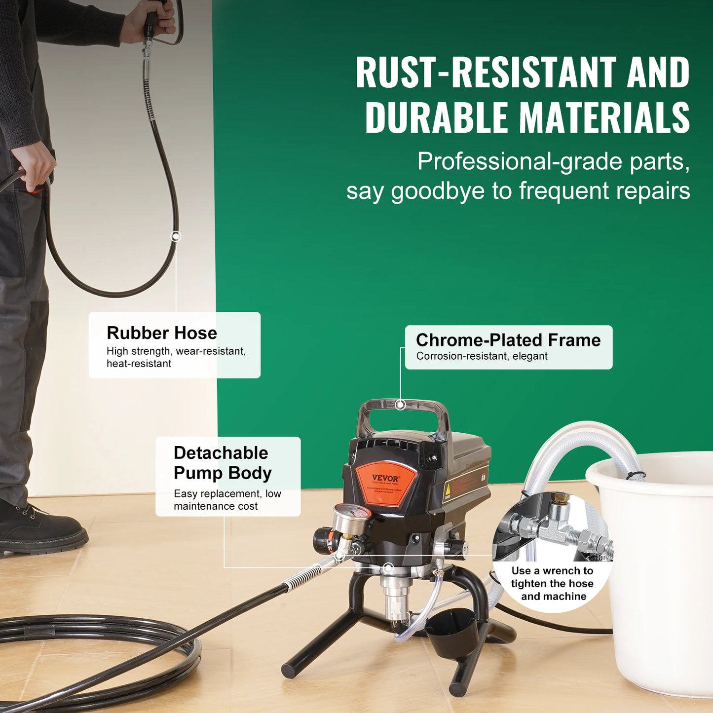 SucceBuy Airless Paint Sprayer 750W 3000 PSI