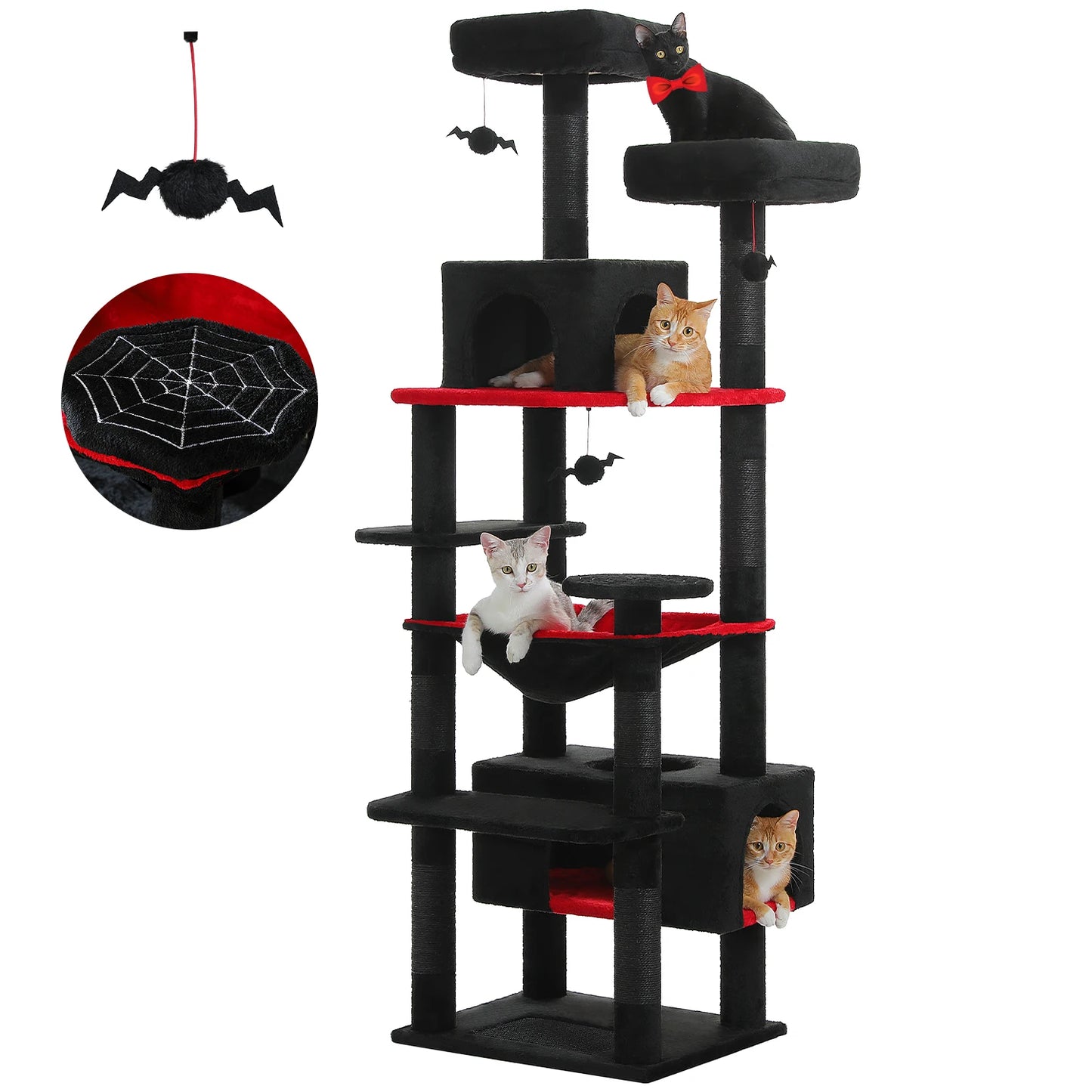 PAWZ Road Large Cat Tree and Tower for Indoor Cats with Sisal Scratching Posts