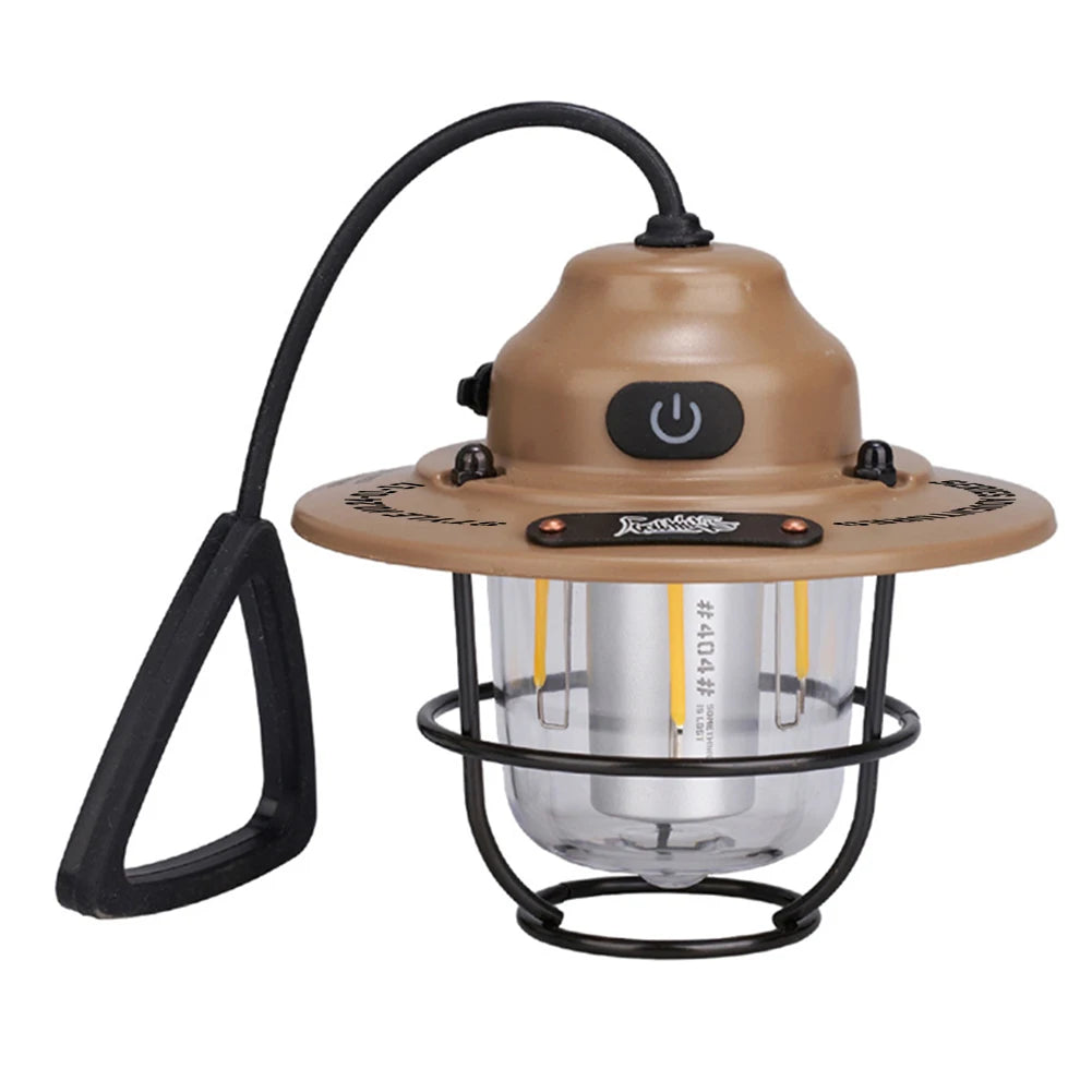 LED Camping Lantern Dimmable Type C Charging 4 Light Modes