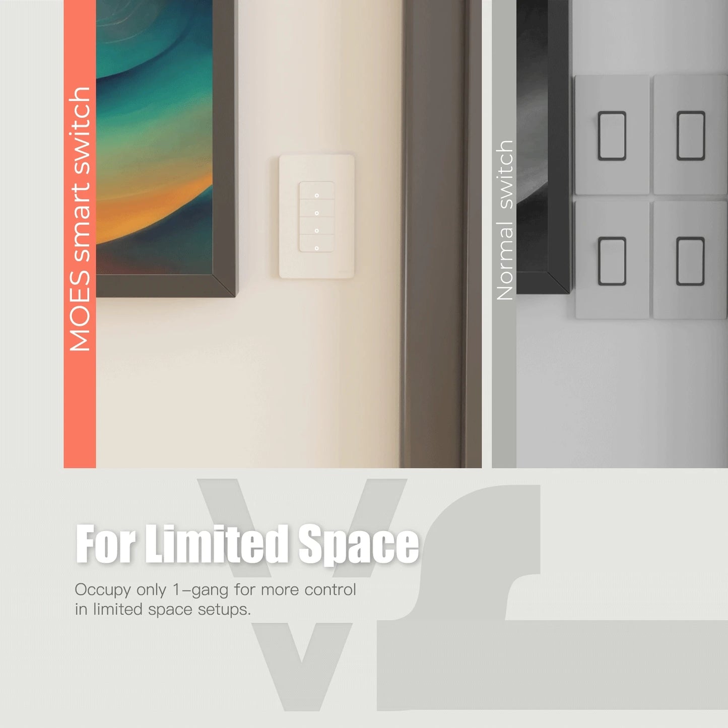 MOES Tuya WiFi Smart Light Switch Alexa Compatible US