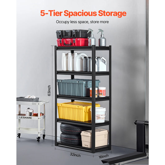 VEVOR 5-Tier Garage Storage Shelves 2000 lbs