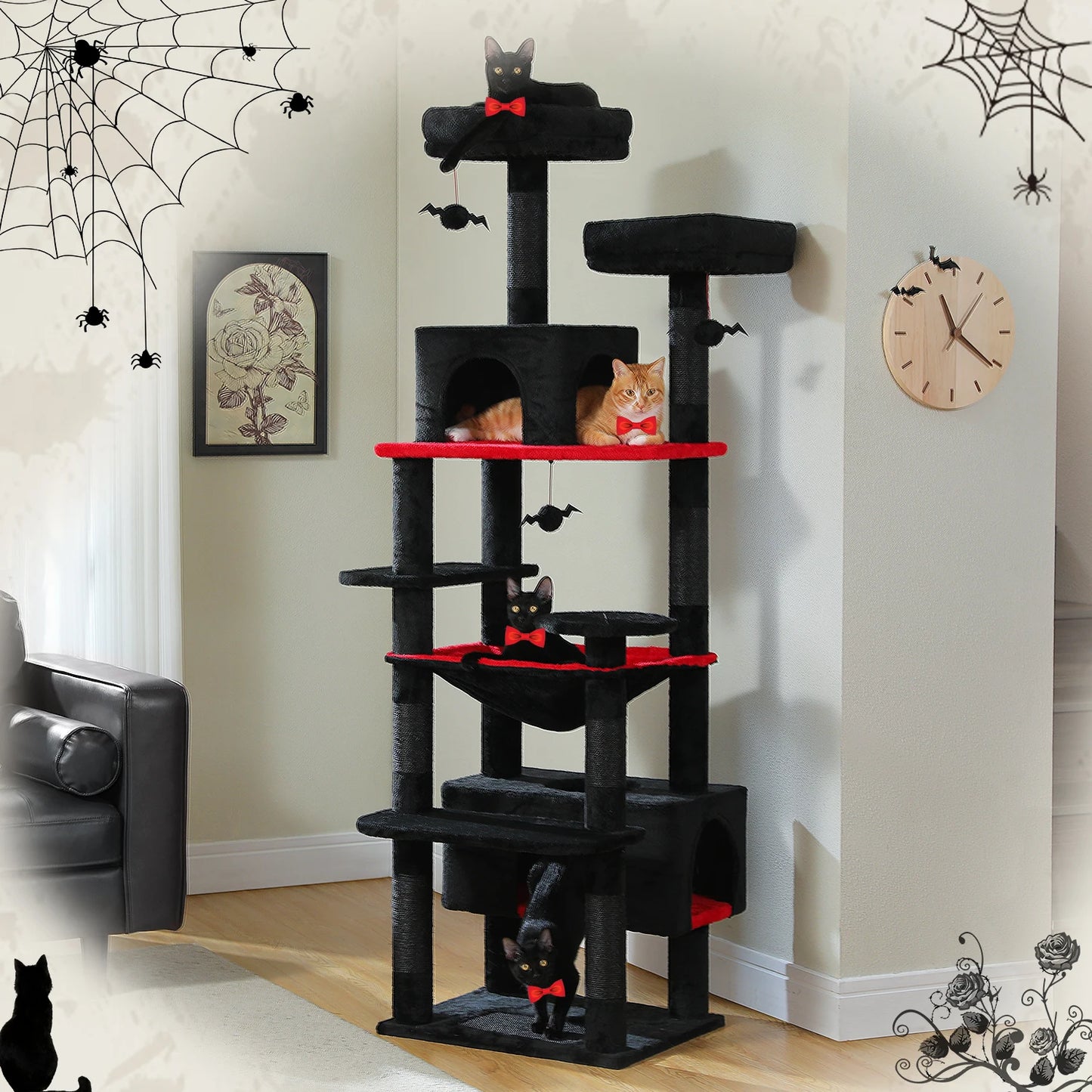 PAWZ Road Large Cat Tree and Tower for Indoor Cats with Sisal Scratching Posts
