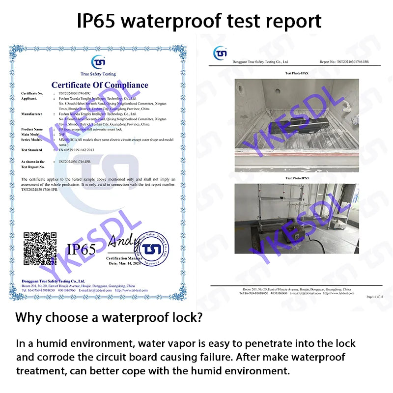 YKESDLC Alexa Voice Door Lock With Camera