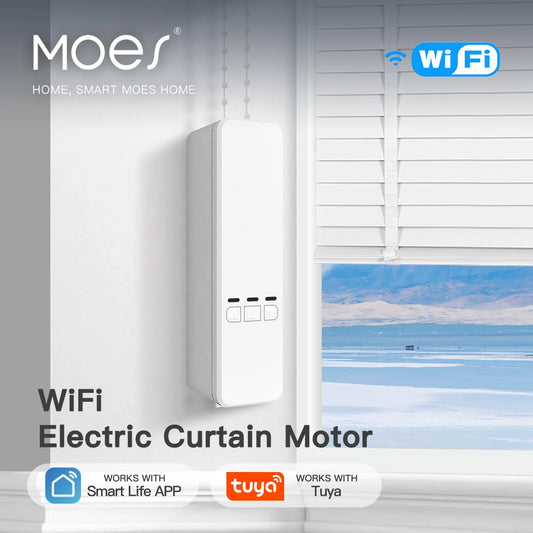 MOES Tuya WiFi Smart Motorized Chain Roller Blinds Kit RF Remote