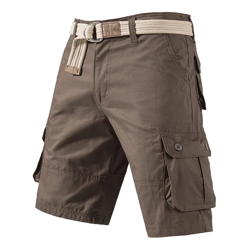 Men Cargo Knee Shorts Cotton Bermuda Gym Shorts