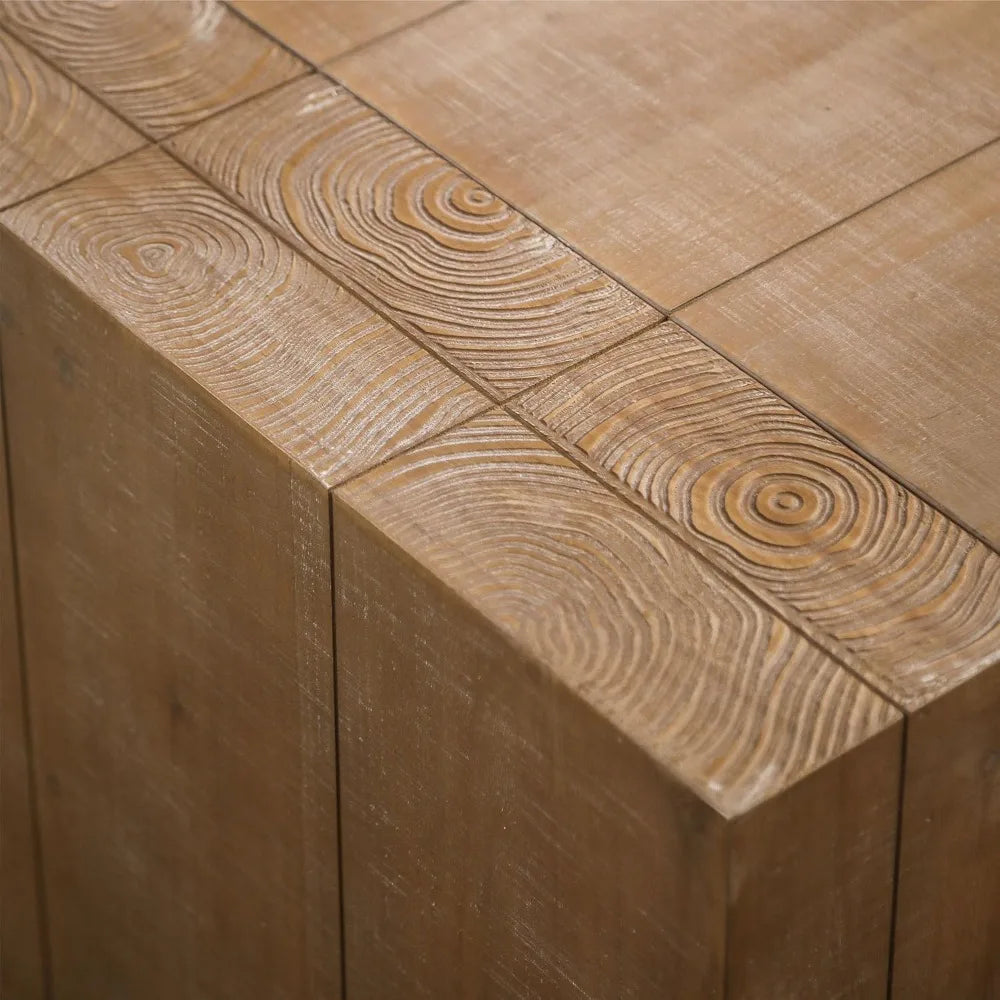 DAFIFY Natural Wood Coffee Table