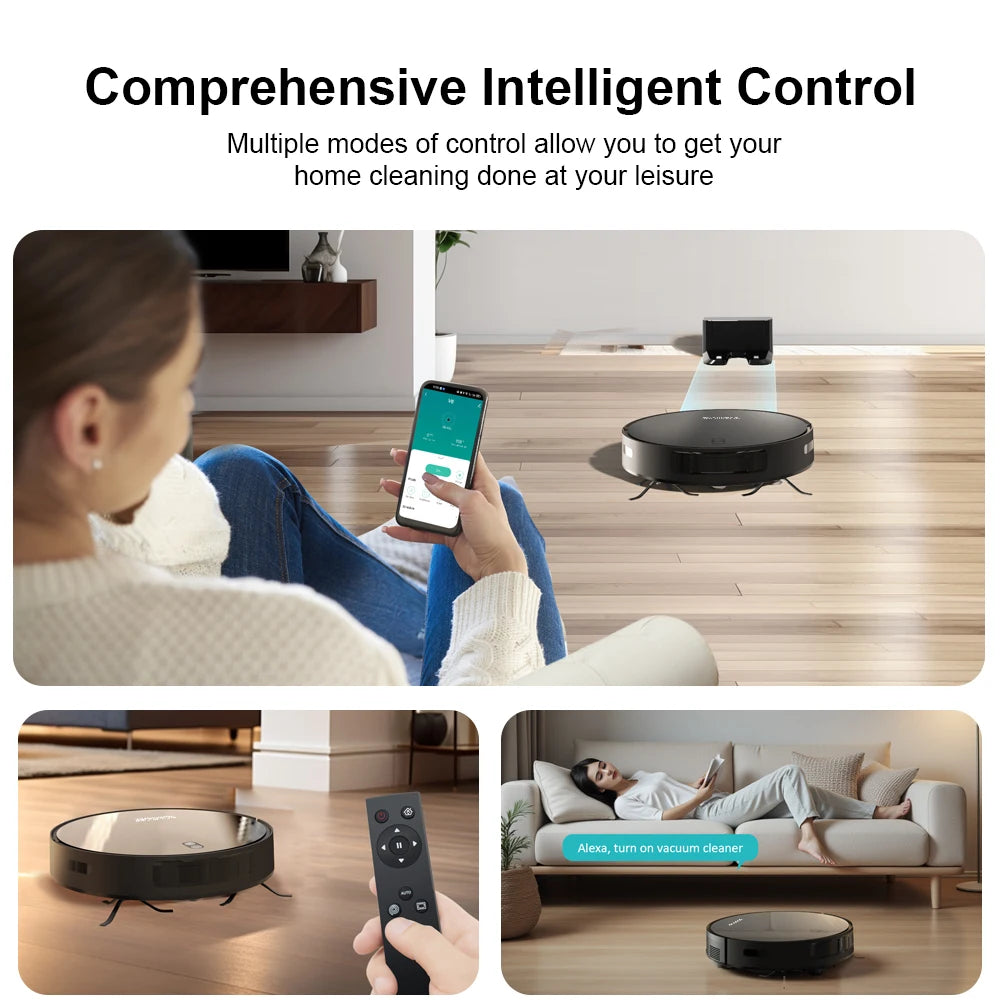 BOAIMORE Robot Vacuum Cleaner Combo And Mop With Smart Mapping