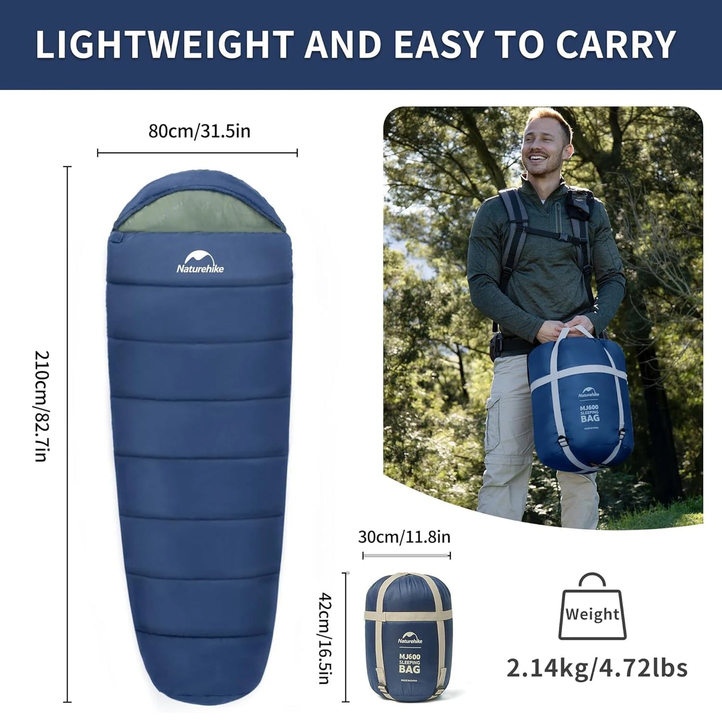 Naturehike Mummy Sleeping Bag Ultra Warm for Adults 5C to 0C