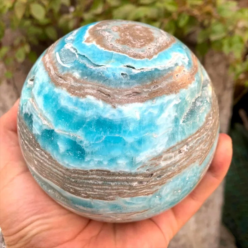 CrystalHola Hemimorphite Sphere Bohemian Style Home Decor