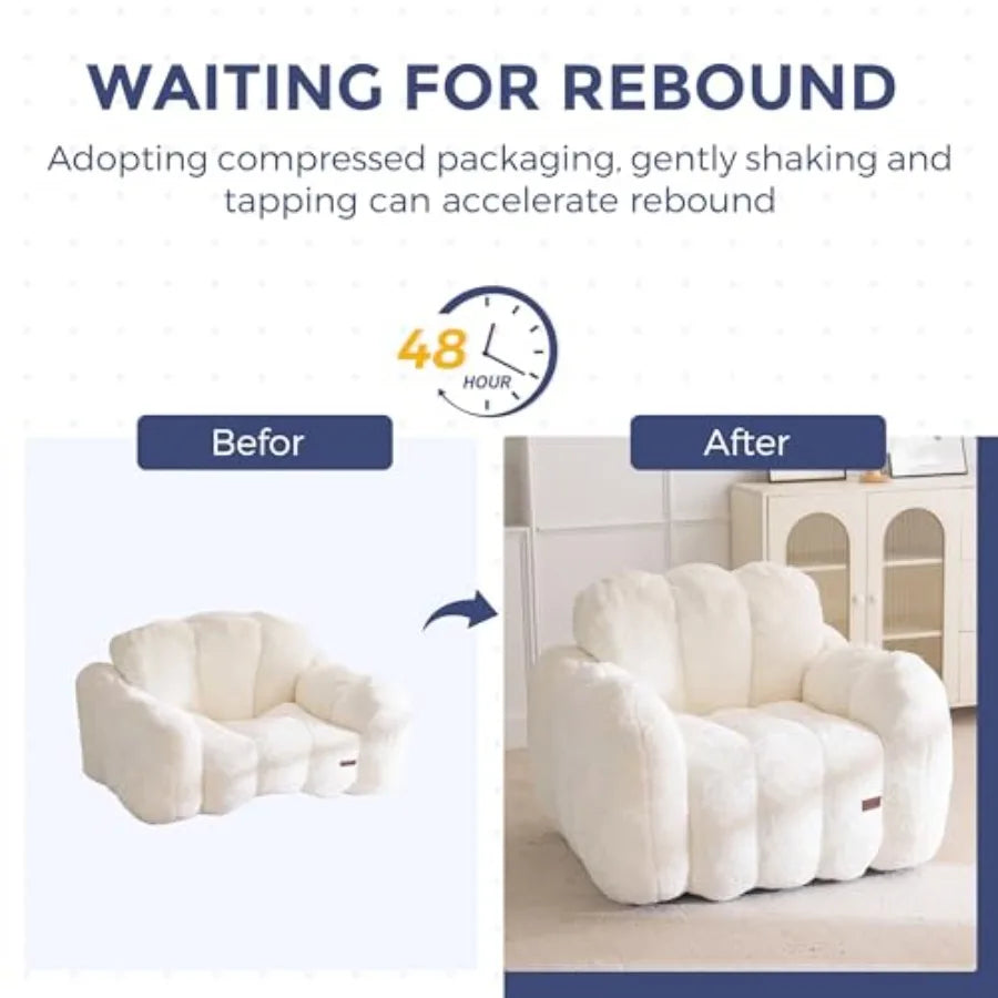 Cloud Shaped Bean Bag Chair for Adults